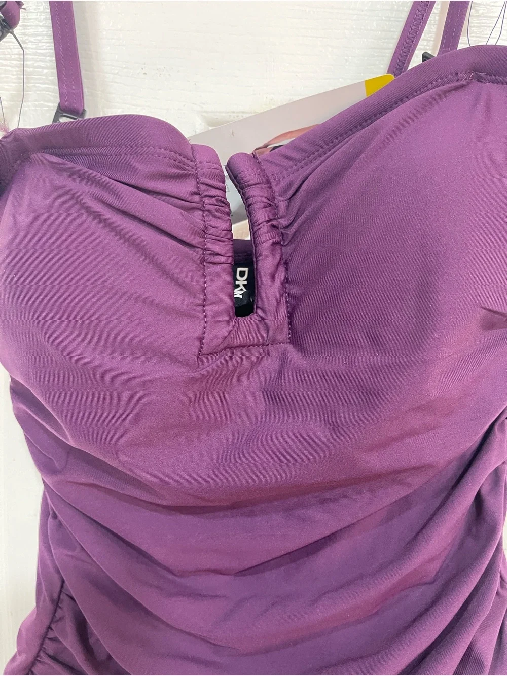 NWT DKNY women’s one piece swimsuit plum size small - Picture 11 of 16
